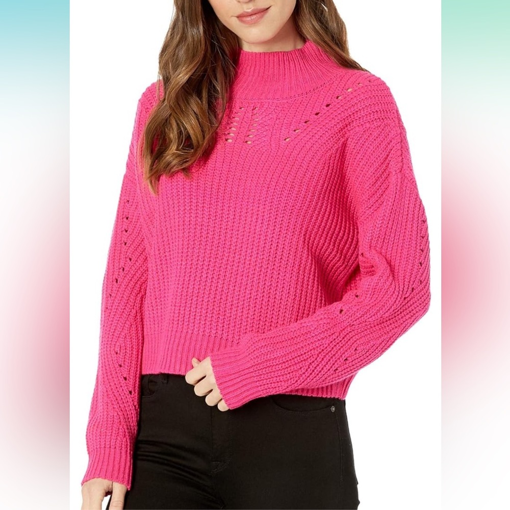 Blank NYC Bellamy Sweater – Bright Pink, Size XS